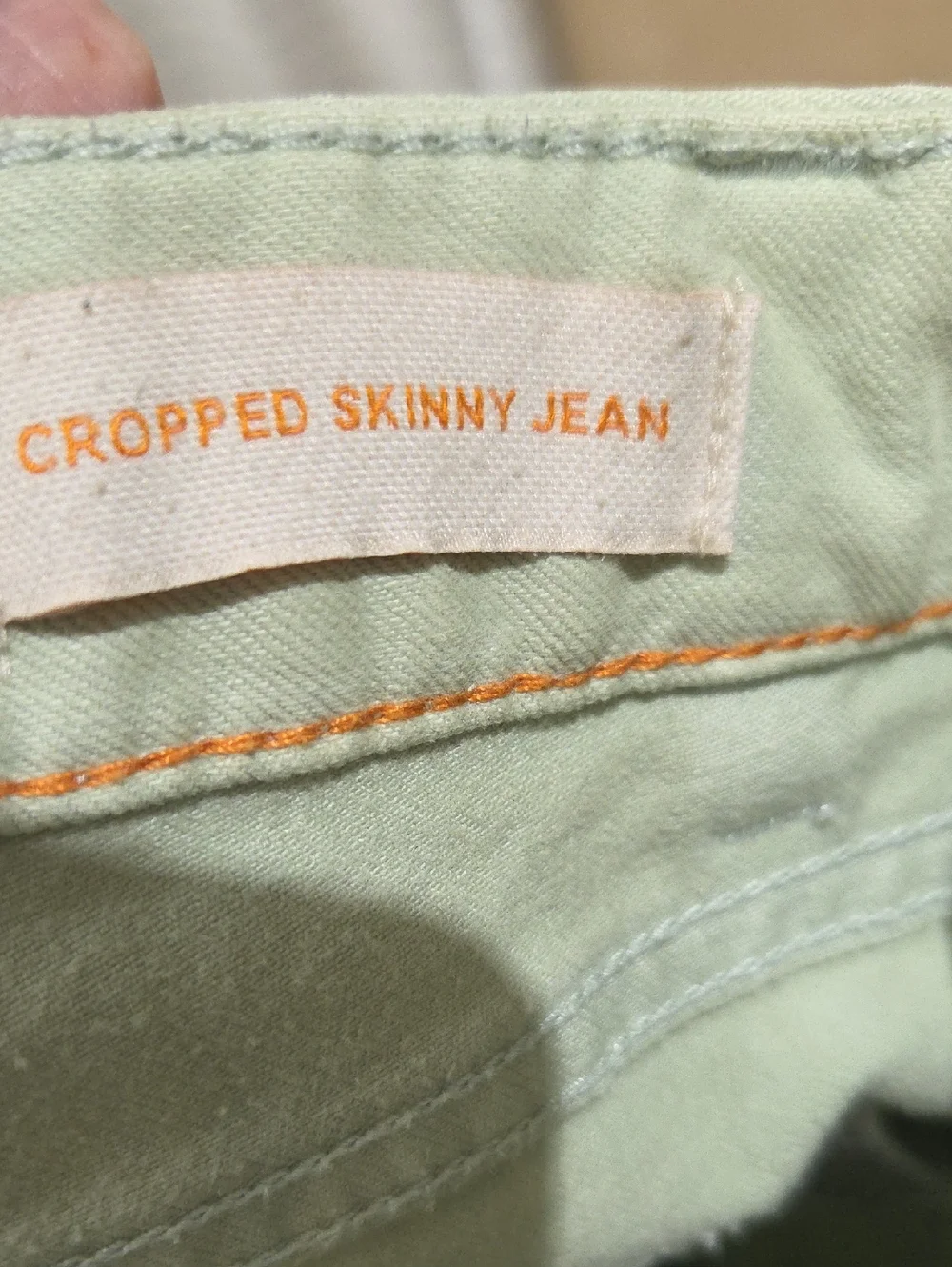 Tory Burch Pastel Mint Cropped Skinny Jeans 29 - Picture 7 of 9